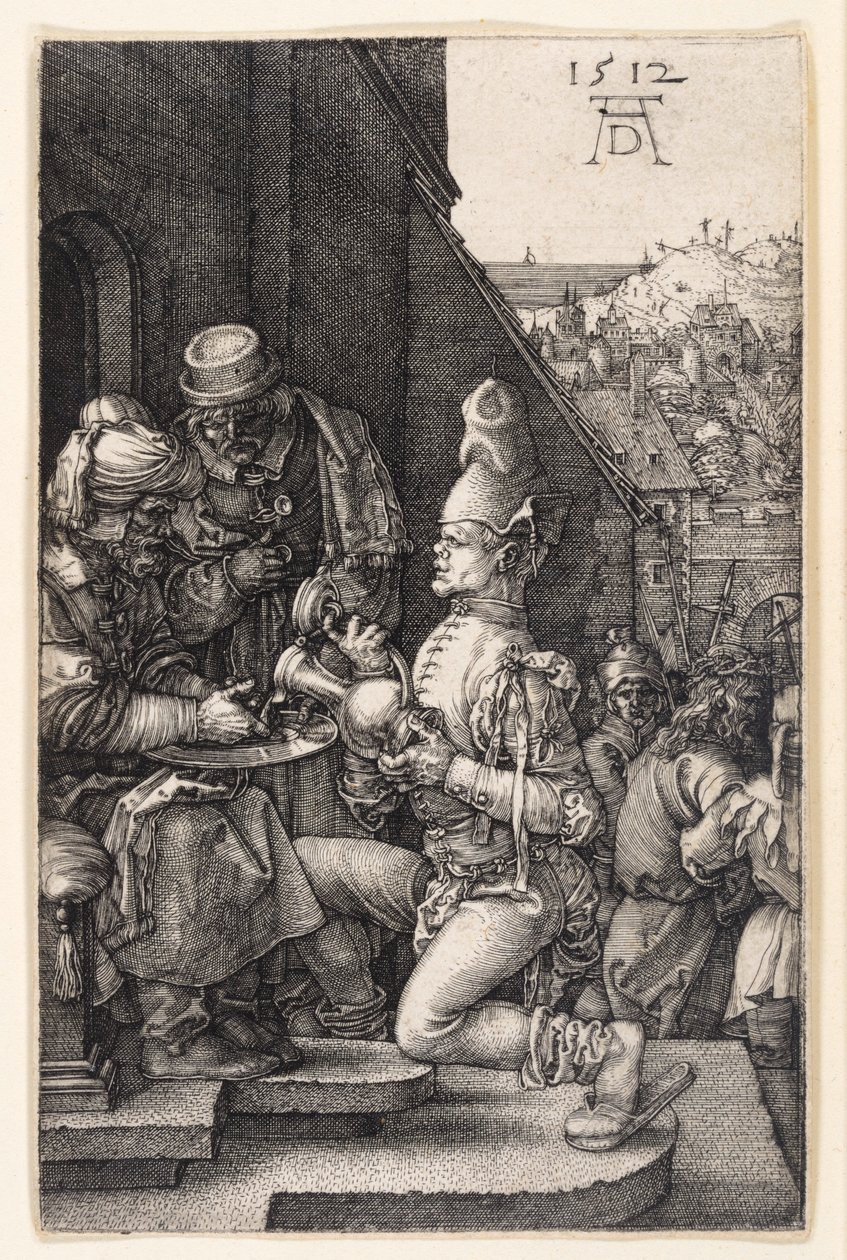 Il lavaggio delle mani di Pilato (Passione della "Incisione su rame") da Albrecht Dürer