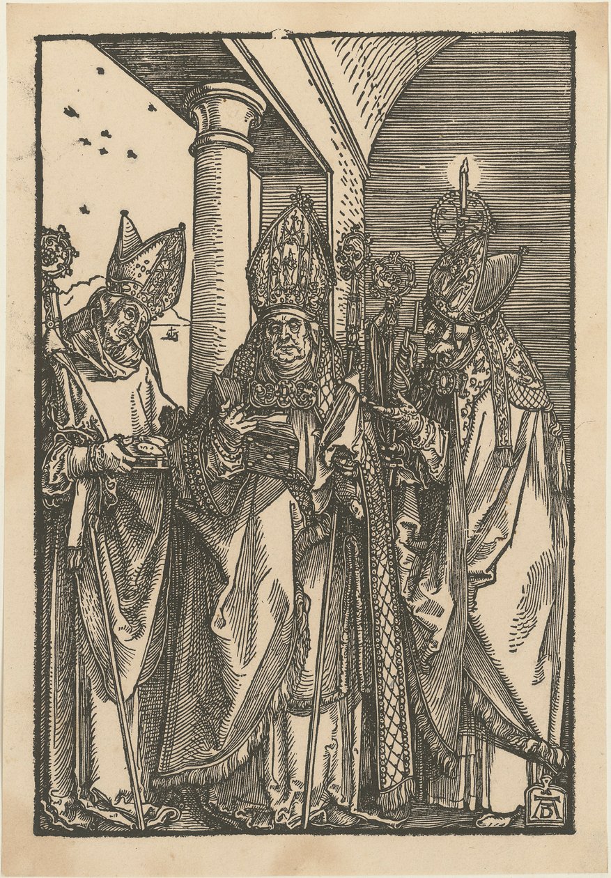 I santi vescovi Nicola, Ulrico ed Erasmo da Albrecht Dürer