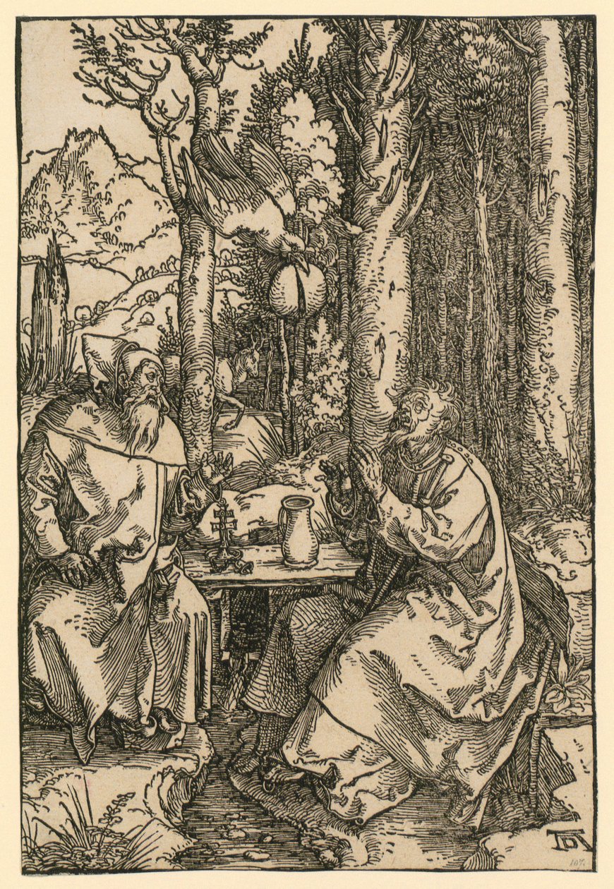 I santi eremiti Antonio e Paolo da Albrecht Dürer