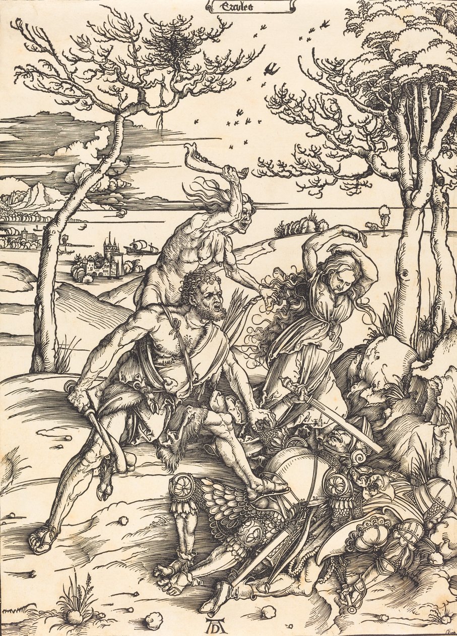 Ercole che conquista Caco, c. 1496 da Albrecht Dürer