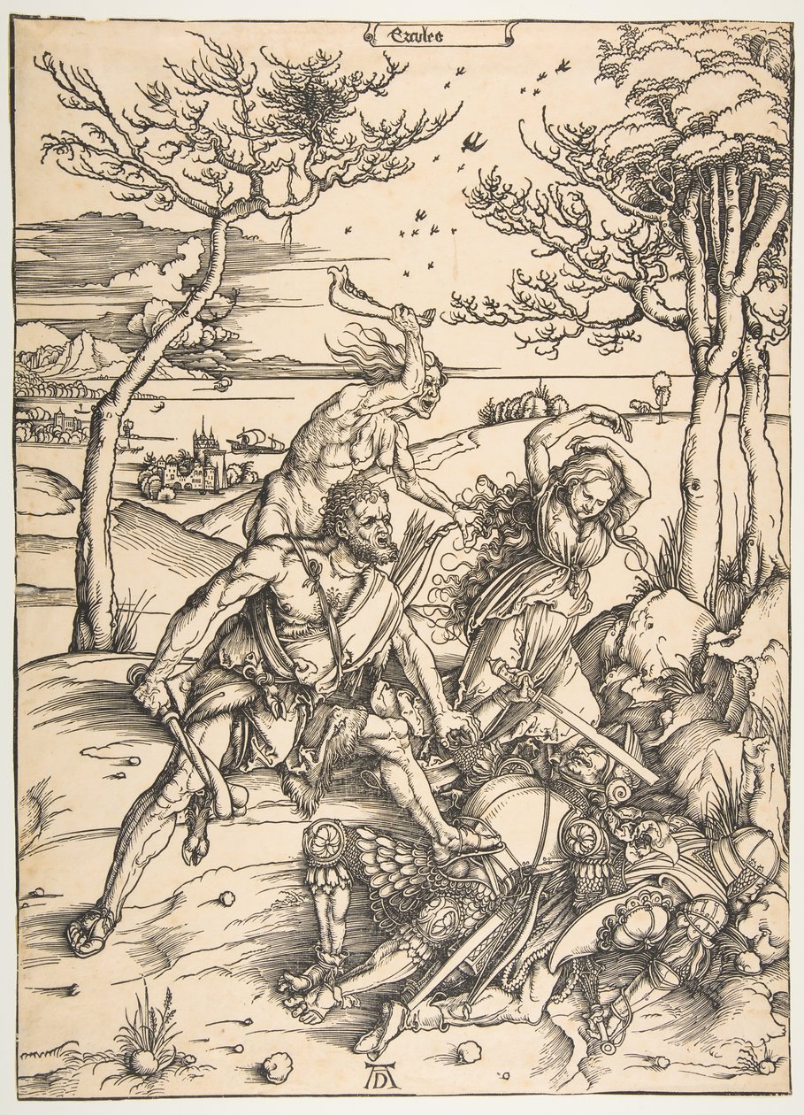 Ercole che conquista i gemelli Molionide da Albrecht Dürer