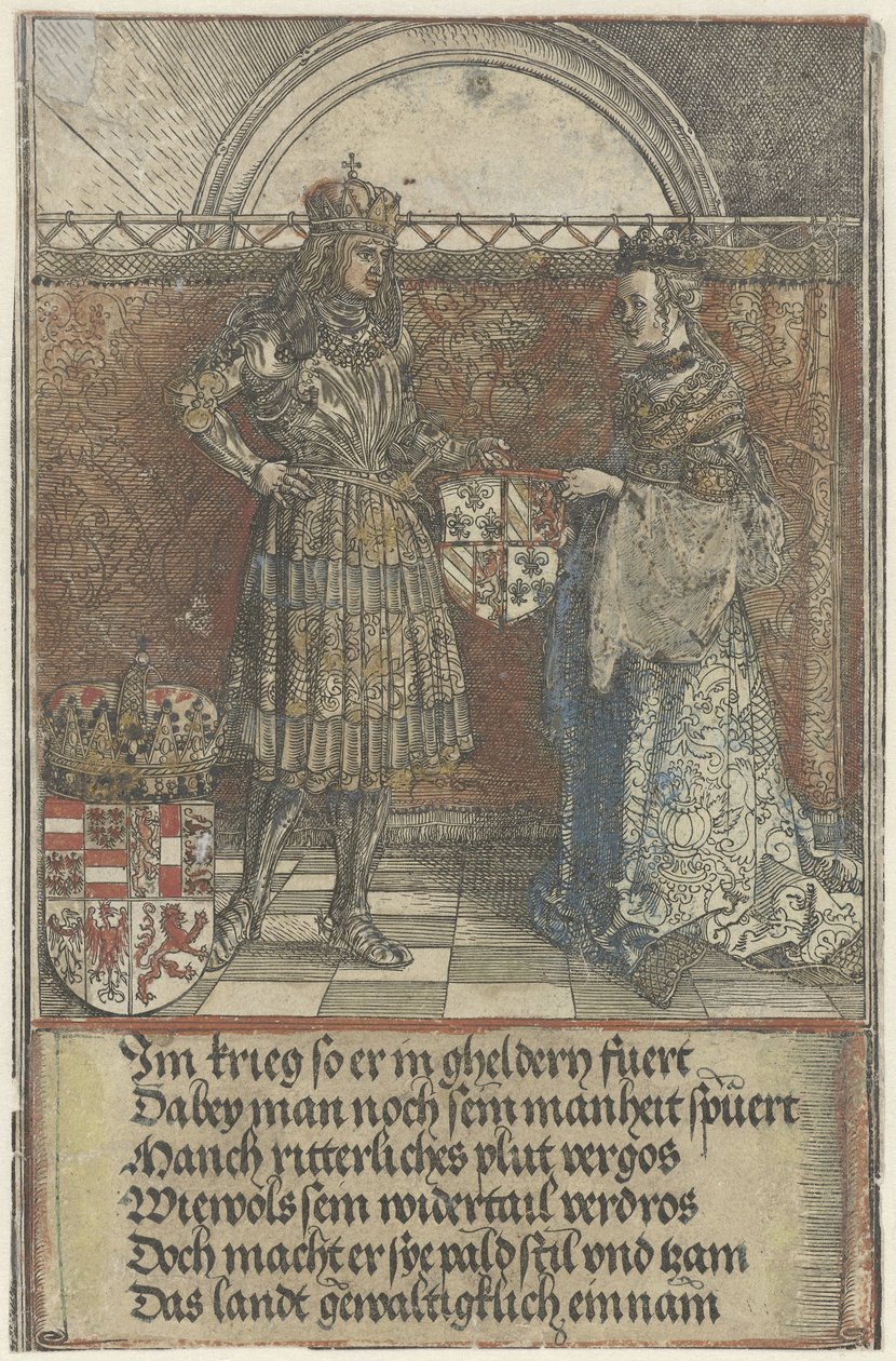 Il matrimonio borgognone: Massimiliano sposa Maria di Borgogna da Albrecht Dürer