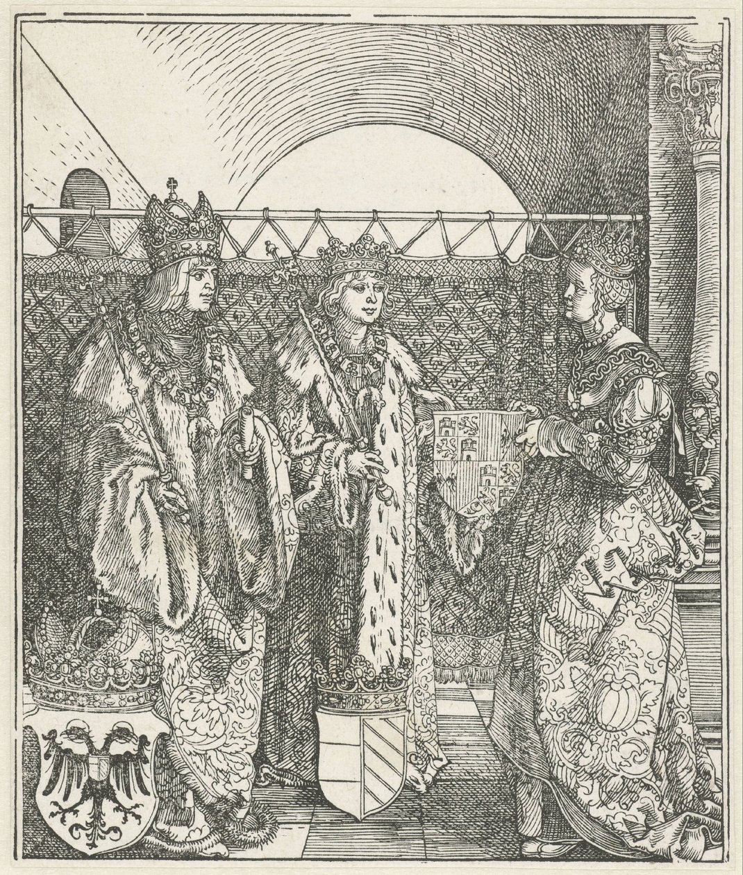 Il matrimonio spagnolo: Filippo il Bello sposa Giovanna di Castiglia da Albrecht Dürer