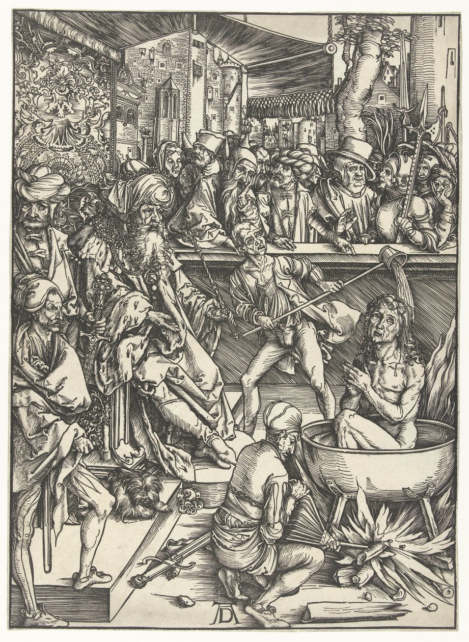 Il martirio di San Giovanni Evangelista da Albrecht Dürer