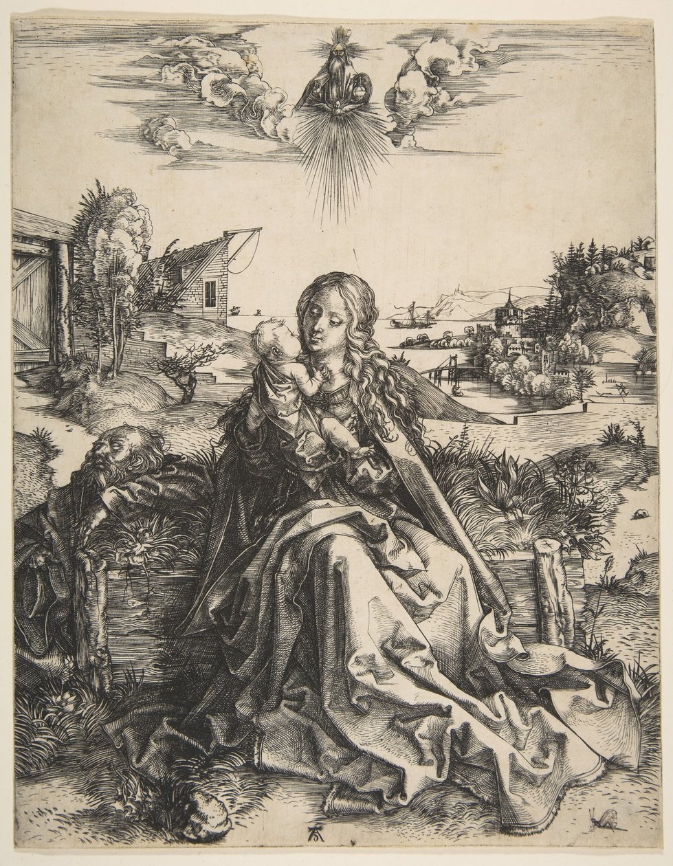 Sacra Famiglia con una Libellula da Albrecht Dürer