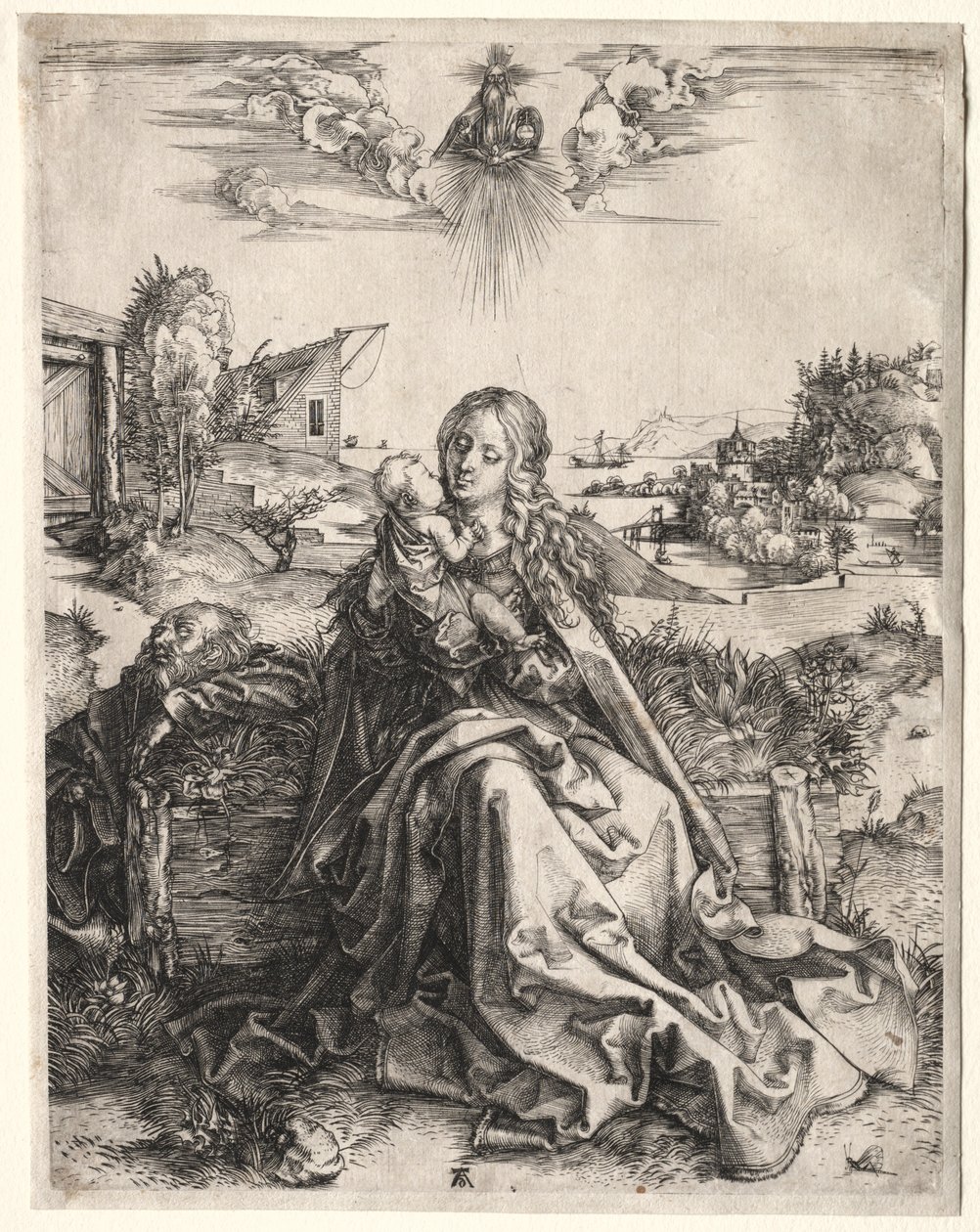 Sacra Famiglia con la Farfalla, c. 1495 da Albrecht Dürer