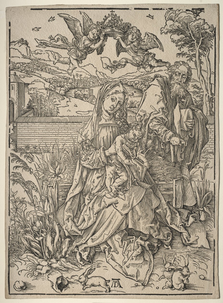 Sacra Famiglia con le tre lepri da Albrecht Dürer