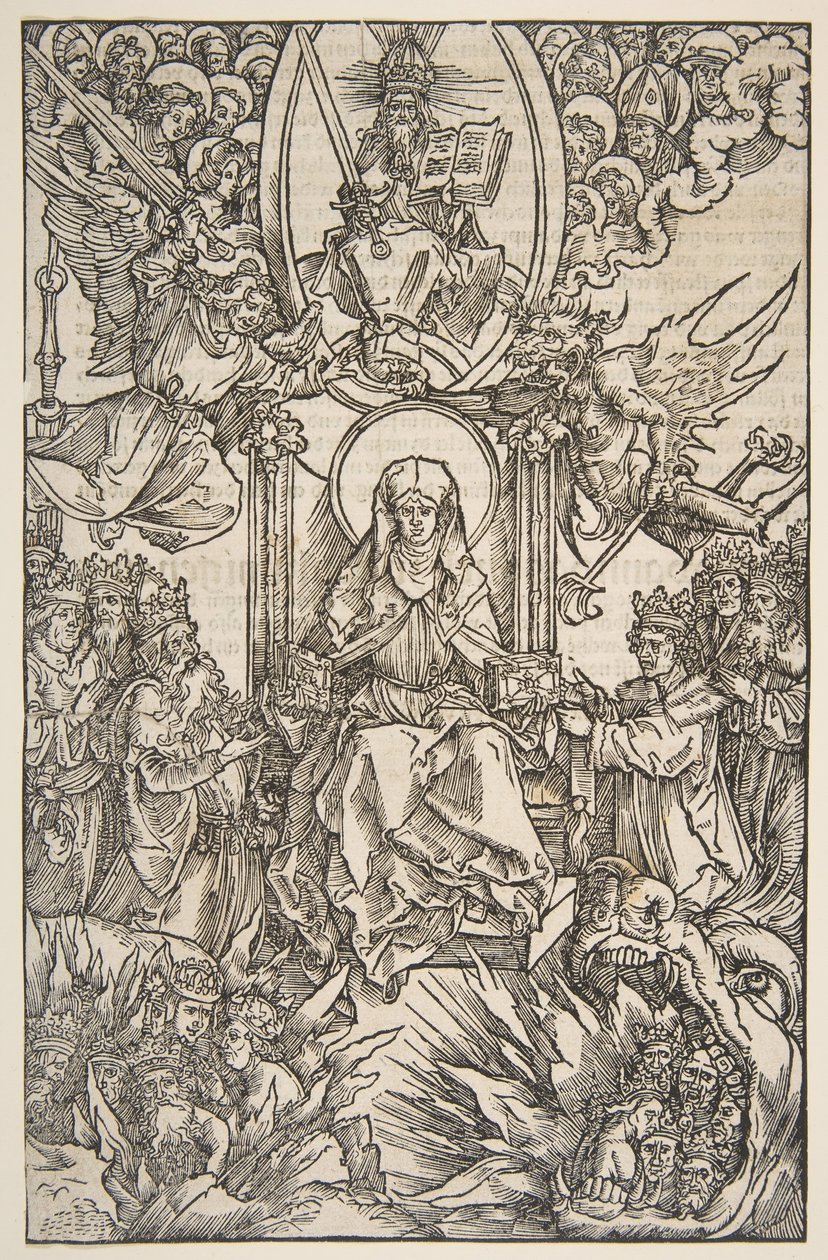 Illustrazione da Revelations Sancte Birgitte, Koberger Norimberga da Albrecht Dürer