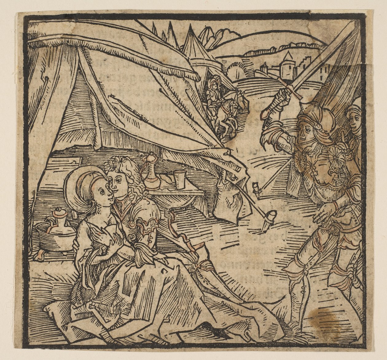 Illustrazione tratta da "Il cavaliere di Turn" da Albrecht Dürer