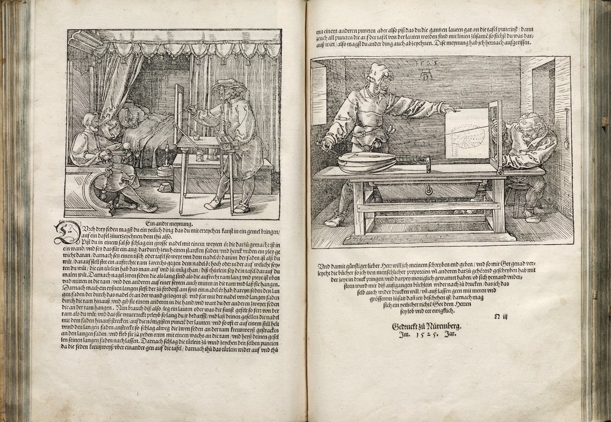 Illustrazione dai Quattro Libri sulla Proporzione Umana da Albrecht Dürer