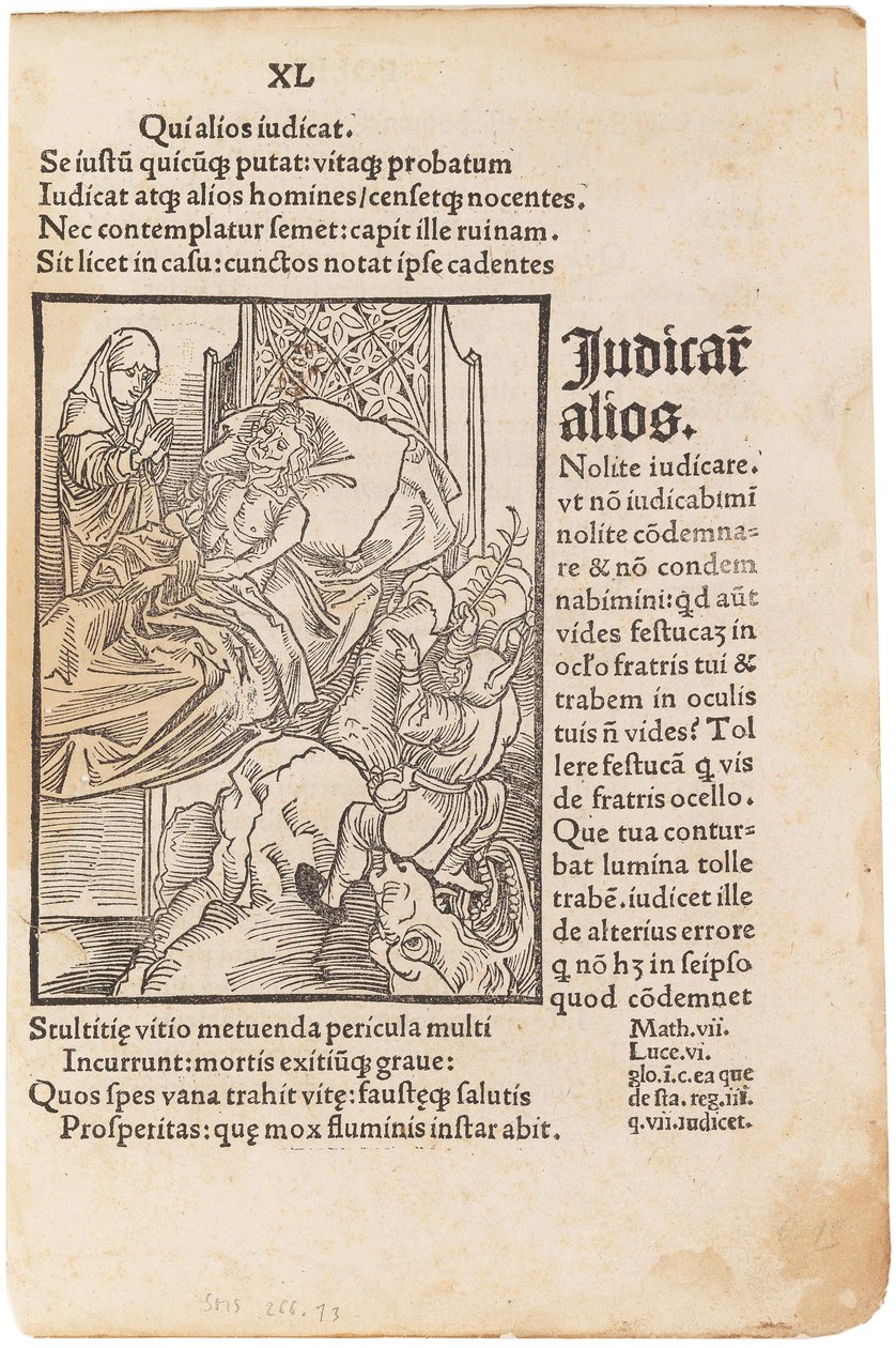 Illustrazione per il libro La nave dei folli di Sebastian Brant da Albrecht Dürer