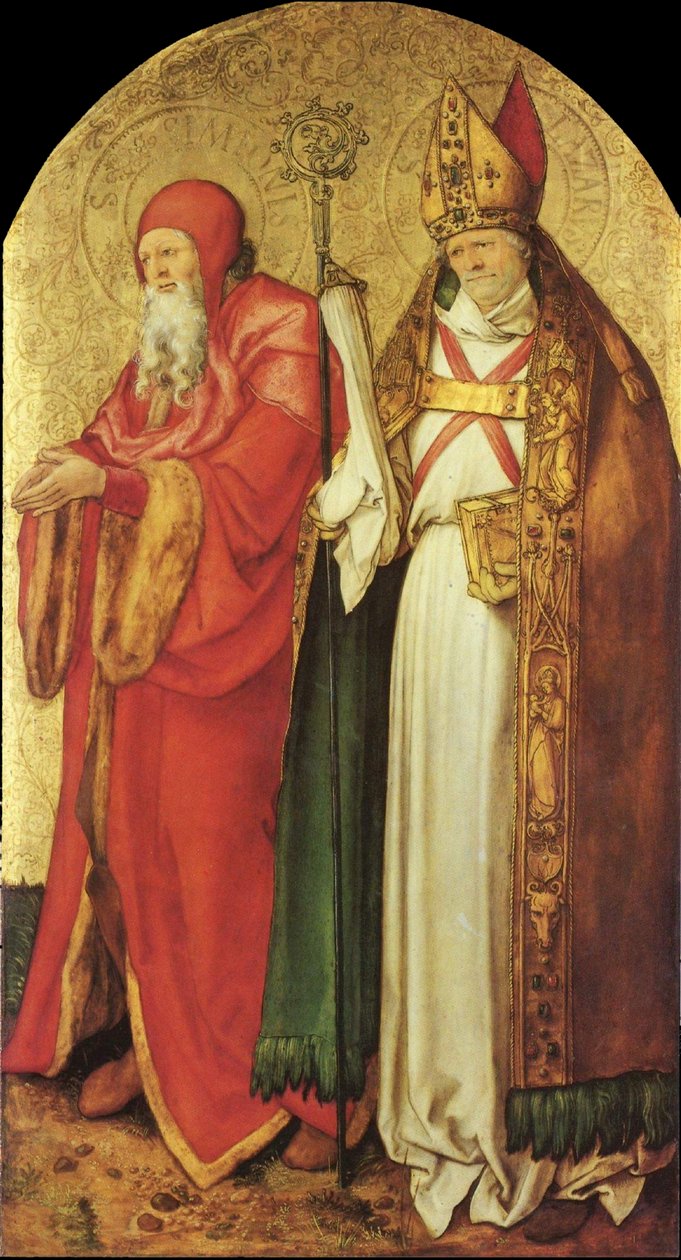 Altare di Jabach: i santi Simeone e Lazzaro da Albrecht Dürer