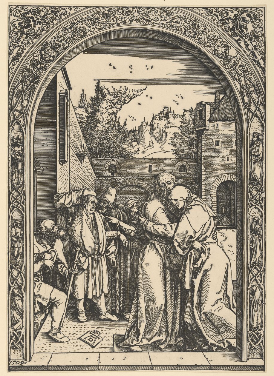 Giacomo e Anna al Golden Gate, tratto da *La vita della Vergine* da Albrecht Dürer
