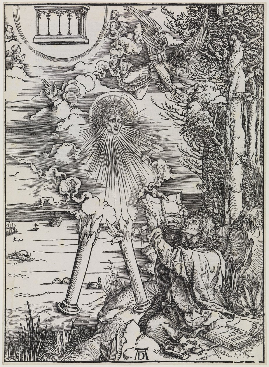 Johannes, intento a divorare il libro / L’“Angelo Forte” da Albrecht Dürer