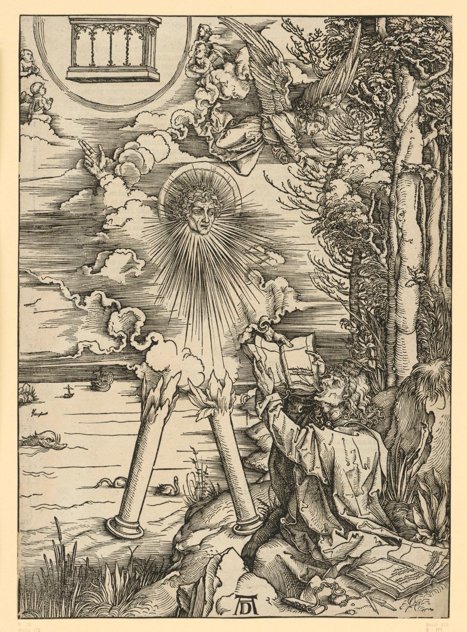 Giovanni divora il libro (Apocalisse) da Albrecht Dürer