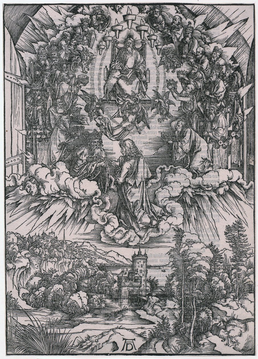 Giovanni davanti a Dio Padre e agli Anziani, II figura, foglio 4 della serie "L
