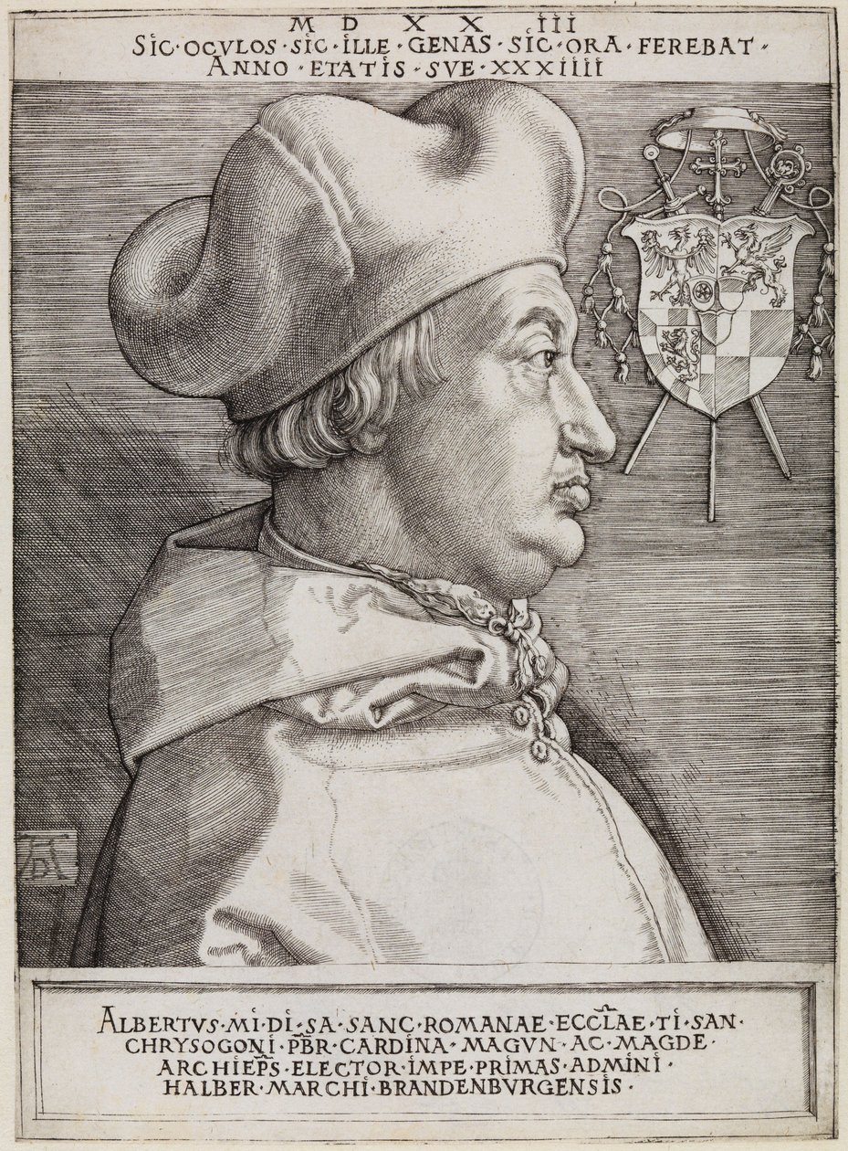 Il cardinale Albrecht di Brandeburgo (Il Grande Cardinale) da Albrecht Dürer