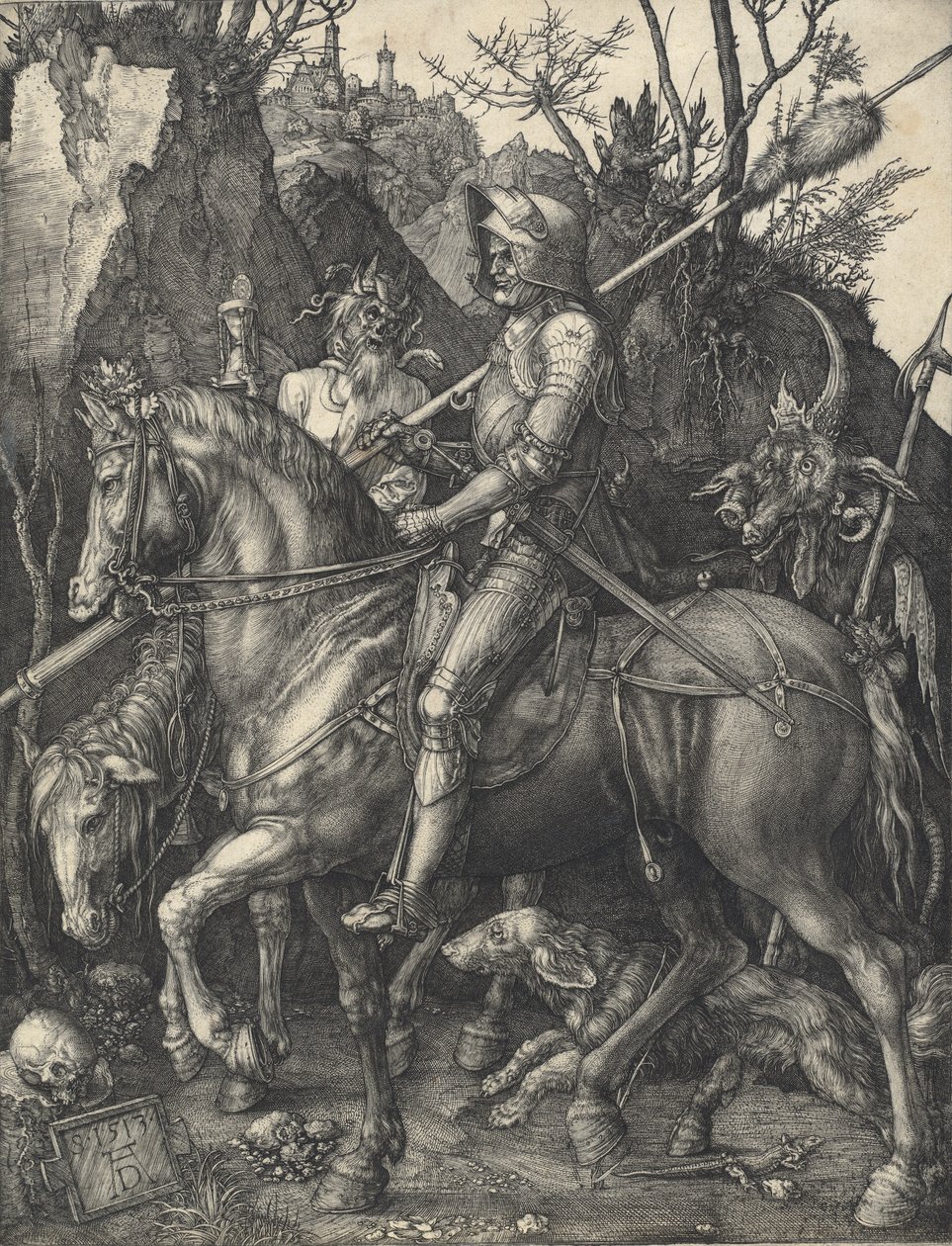 Cavaliere, Morte e Diavolo, 1513 da Albrecht Dürer