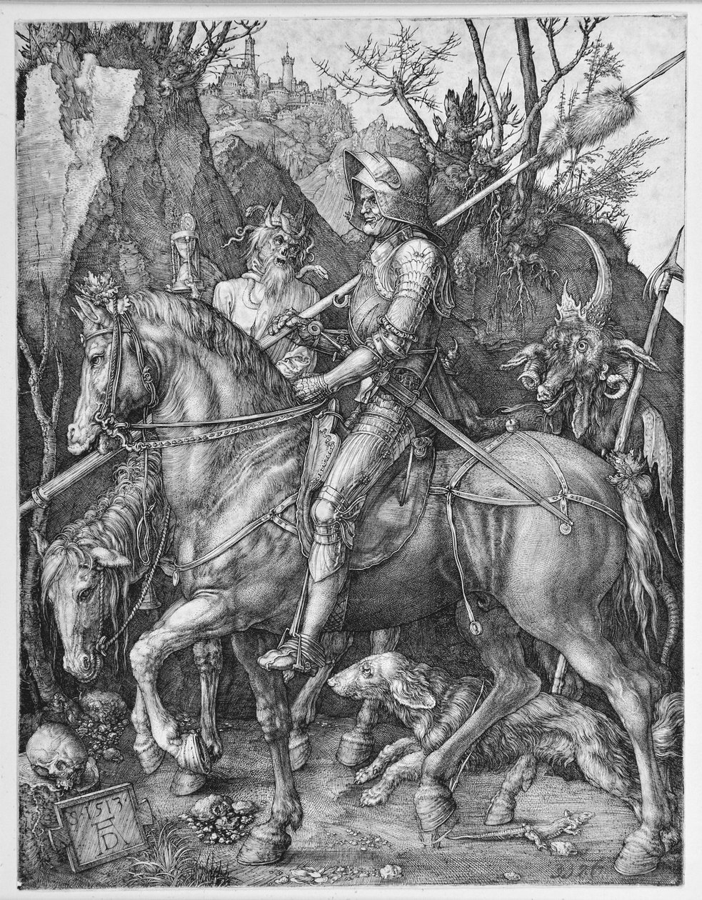 Il cavaliere, la morte e il diavolo da Albrecht Dürer