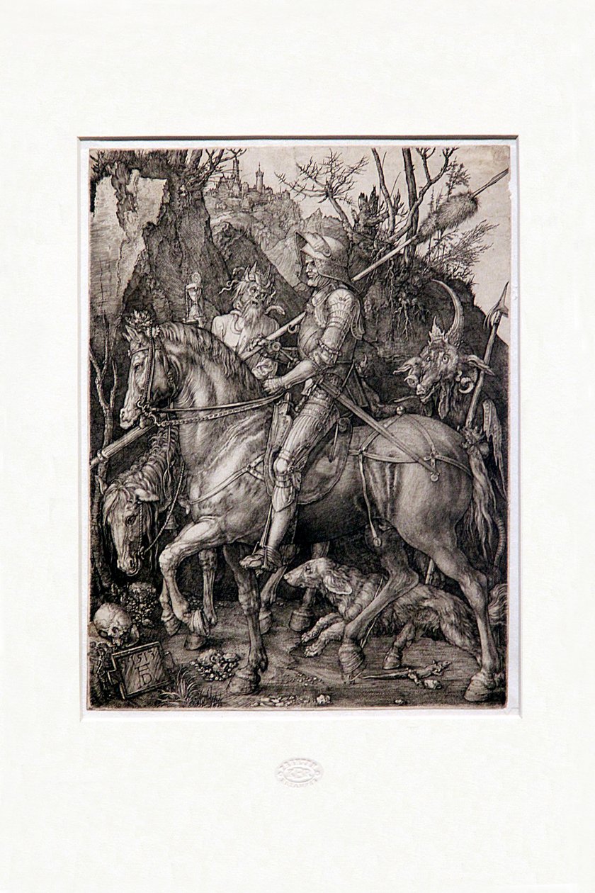 Il cavaliere, la morte e il diavolo da Albrecht Dürer