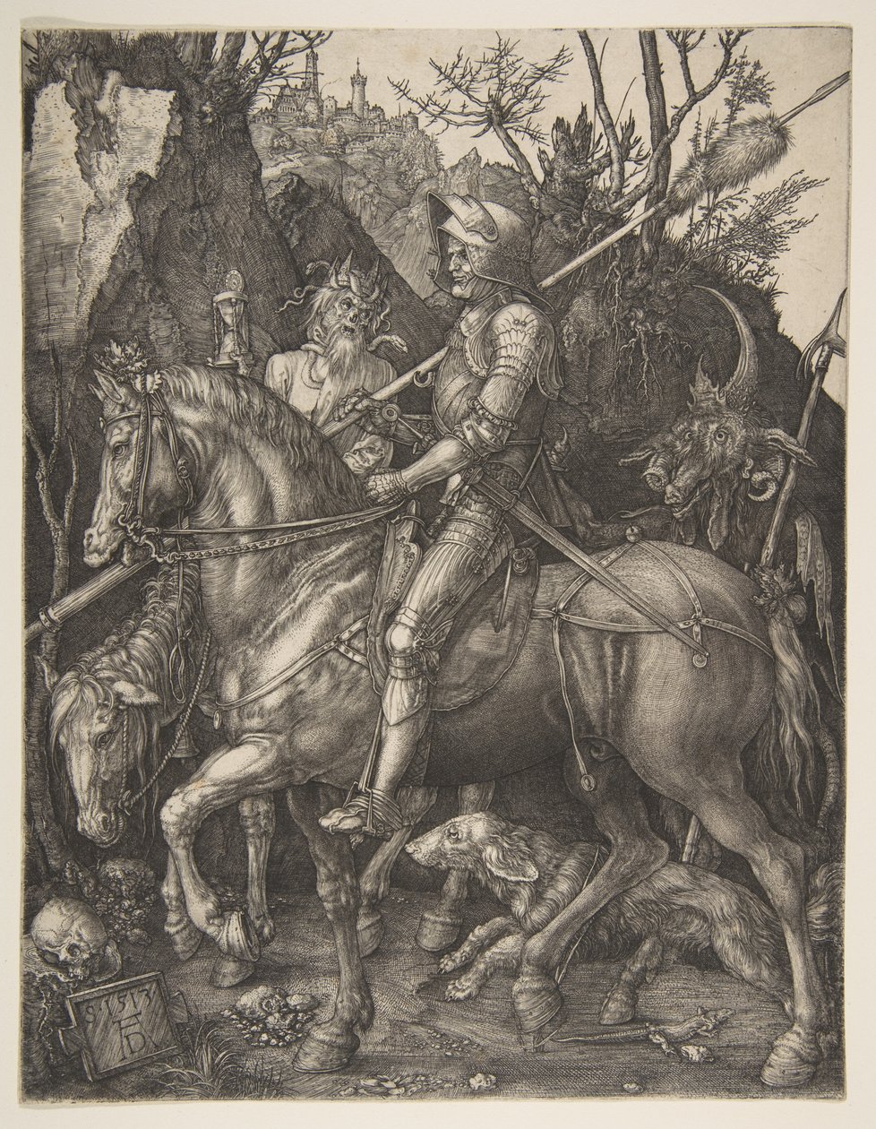 Il cavaliere, la morte e il diavolo da Albrecht Dürer