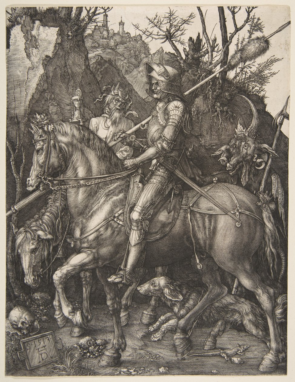 Il cavaliere, la morte e il diavolo da Albrecht Dürer