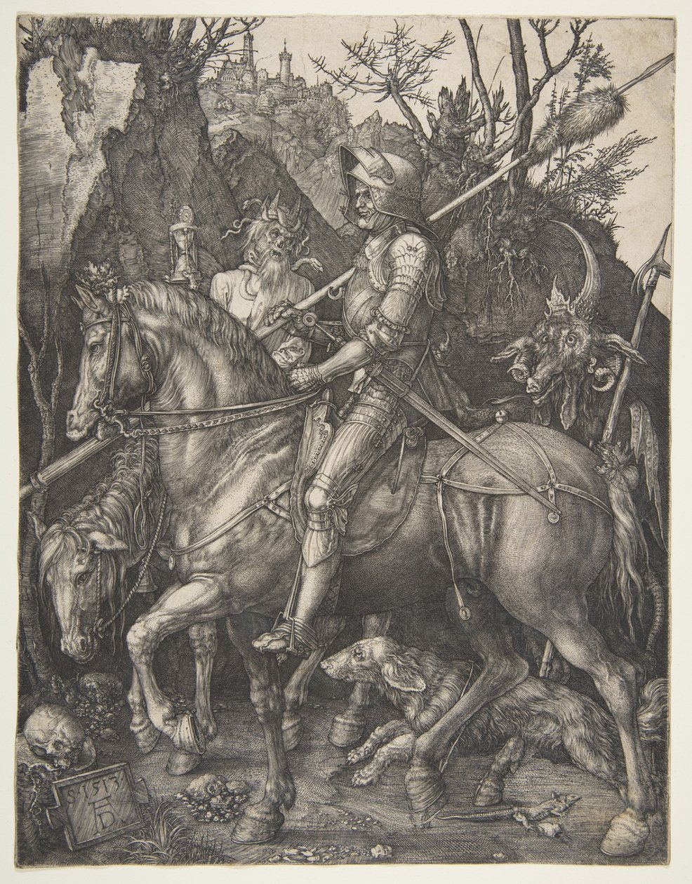 Il cavaliere, la morte e il diavolo da Albrecht Dürer