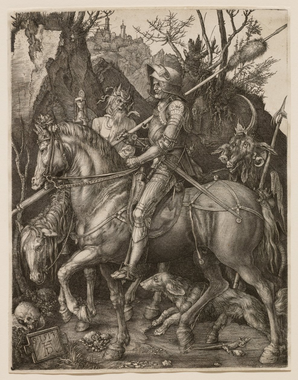 Il cavaliere, la morte e il diavolo da Albrecht Dürer