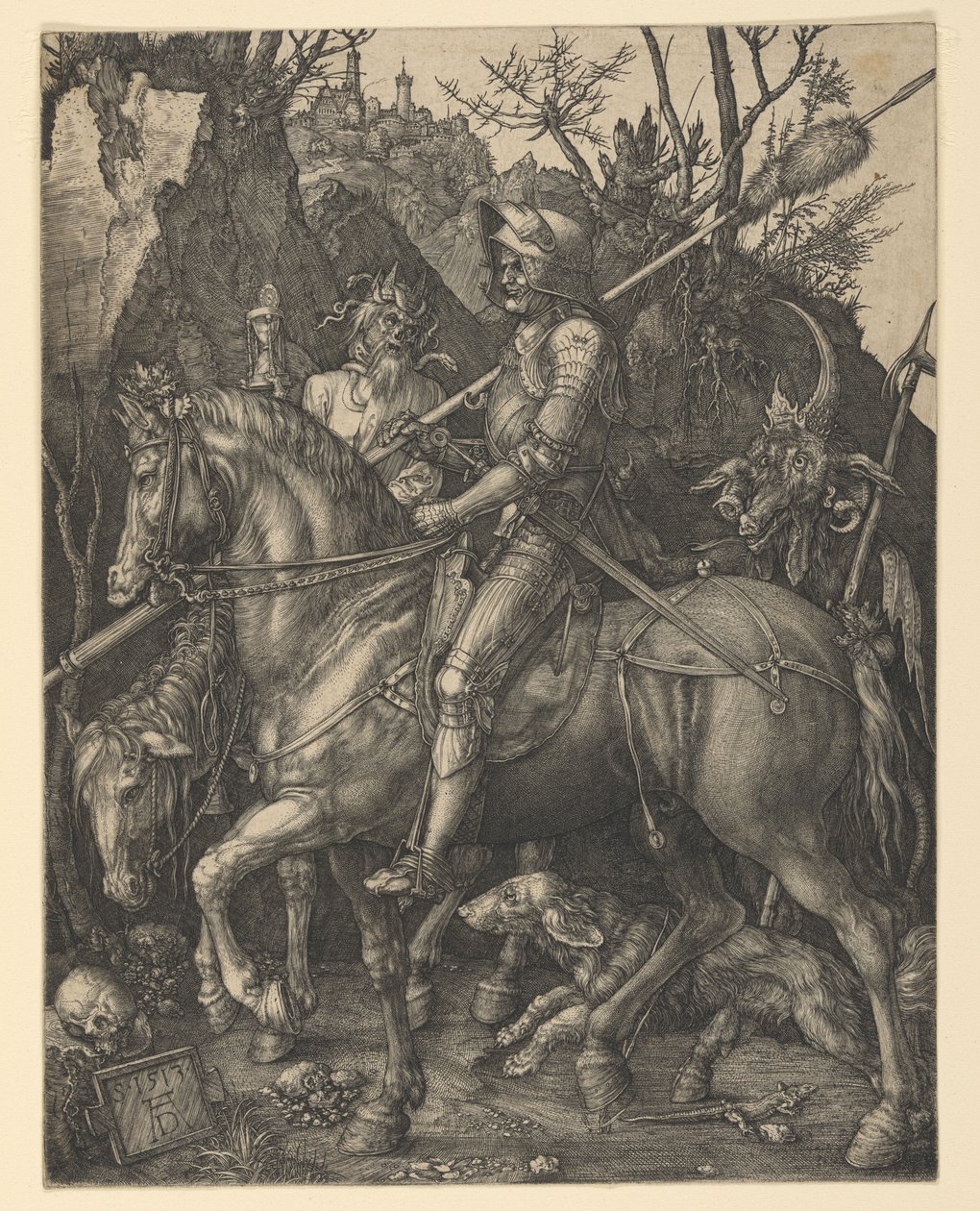 Il cavaliere, la morte e il diavolo da Albrecht Dürer