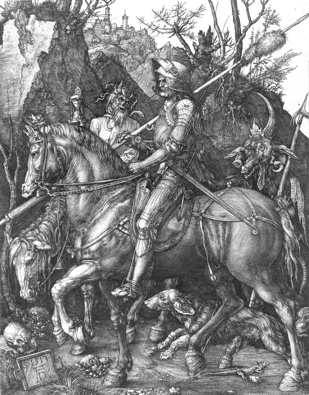 Cavaliere, Morte e Diavolo da Albrecht Dürer