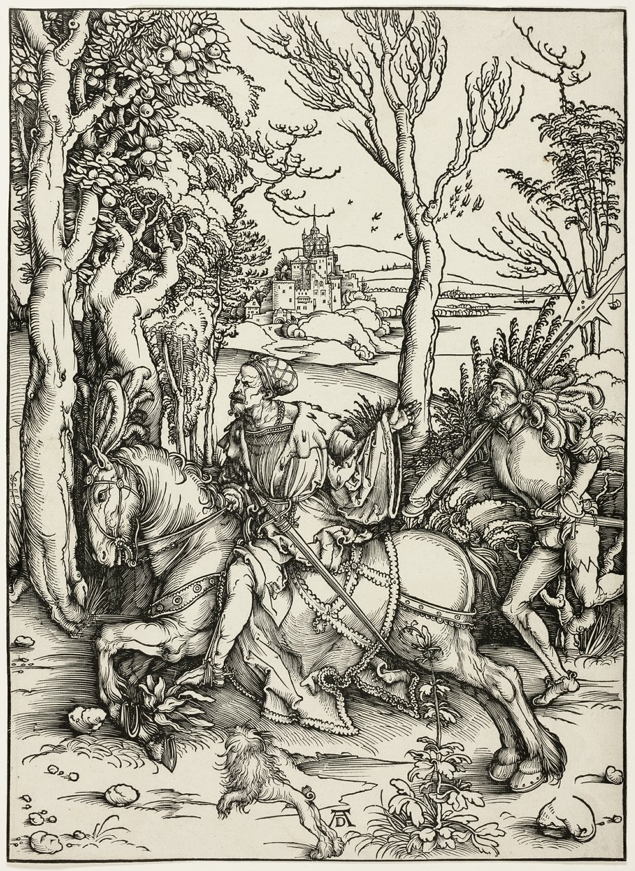 Cavaliere e lanzichenecco da Albrecht Dürer
