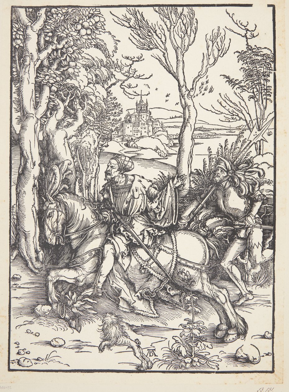Cavaliere e lanzichenecco da Albrecht Dürer