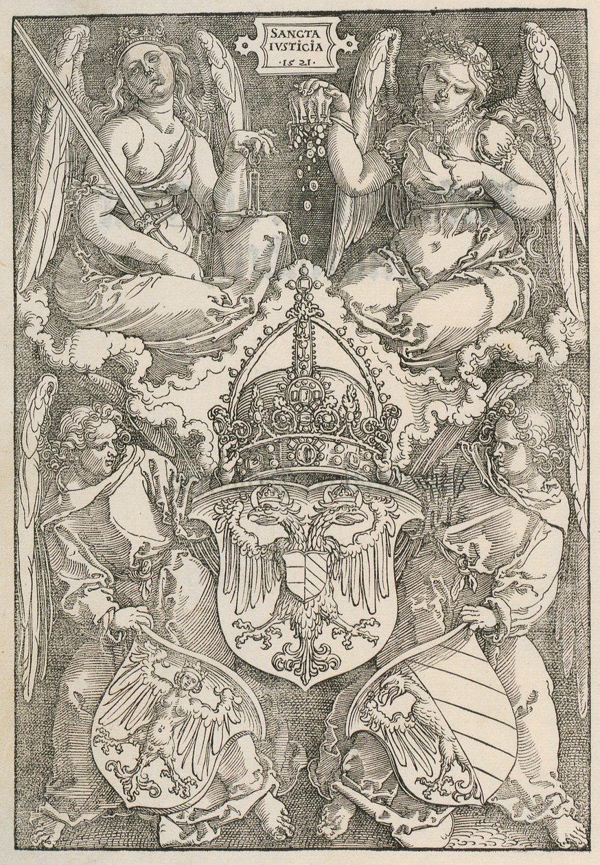 Nodo con scudo a forma di cuore da Albrecht Dürer