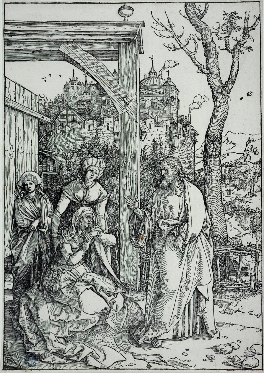 La vita della Vergine: Gesù che si congeda dalla madre (Bartsch 92) da Albrecht Dürer