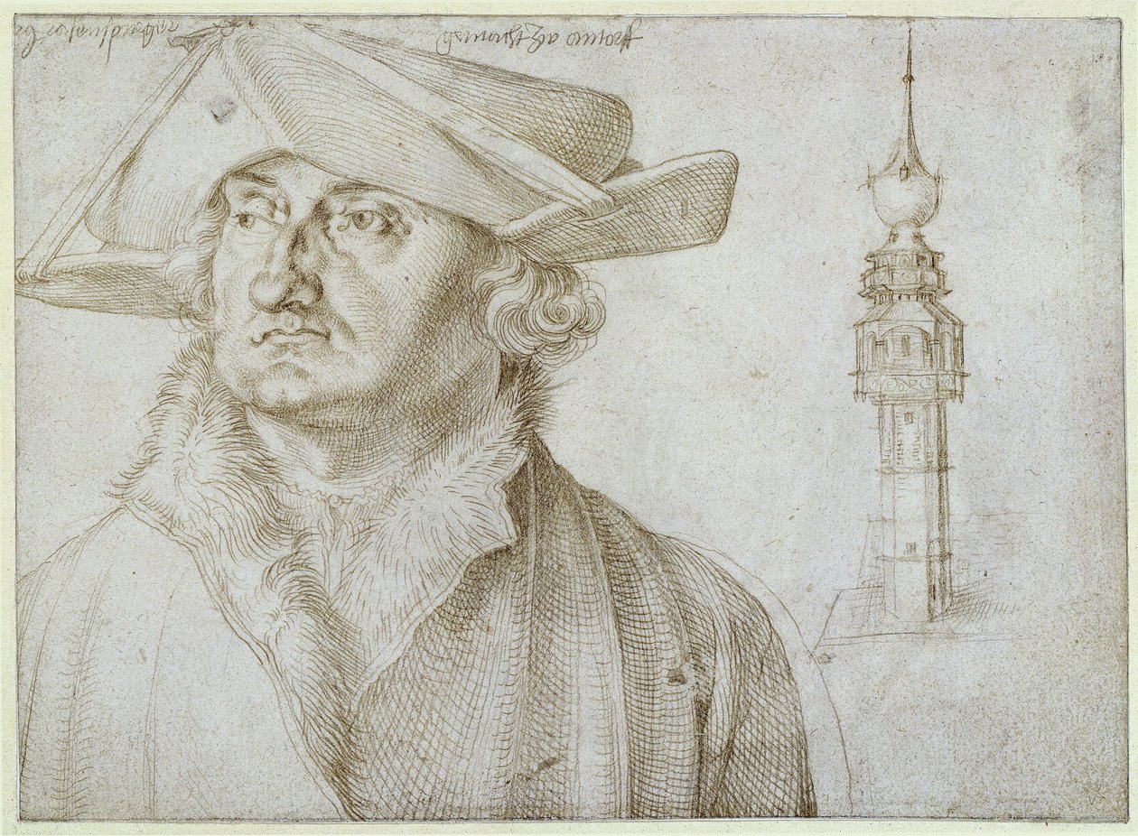 Lazarus Ravensburger e la torre della tenuta di Liere ad Anversa da Albrecht Dürer