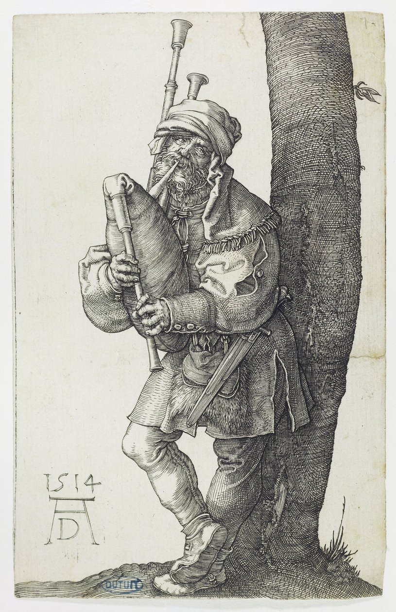 Il suonatore di cornamusa (Bartsch 91) da Albrecht Dürer