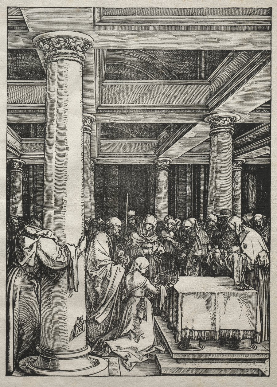 Vita della Vergine: Presentazione di Gesù al Tempio, 1504-1505 da Albrecht Dürer