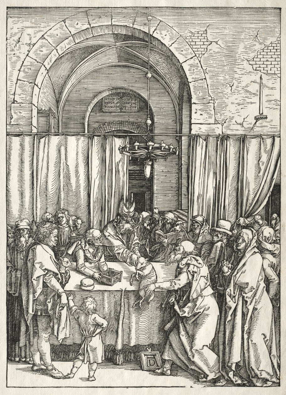 Vita della Vergine: Rifiuto del sacrificio di Gioacchino da Albrecht Dürer