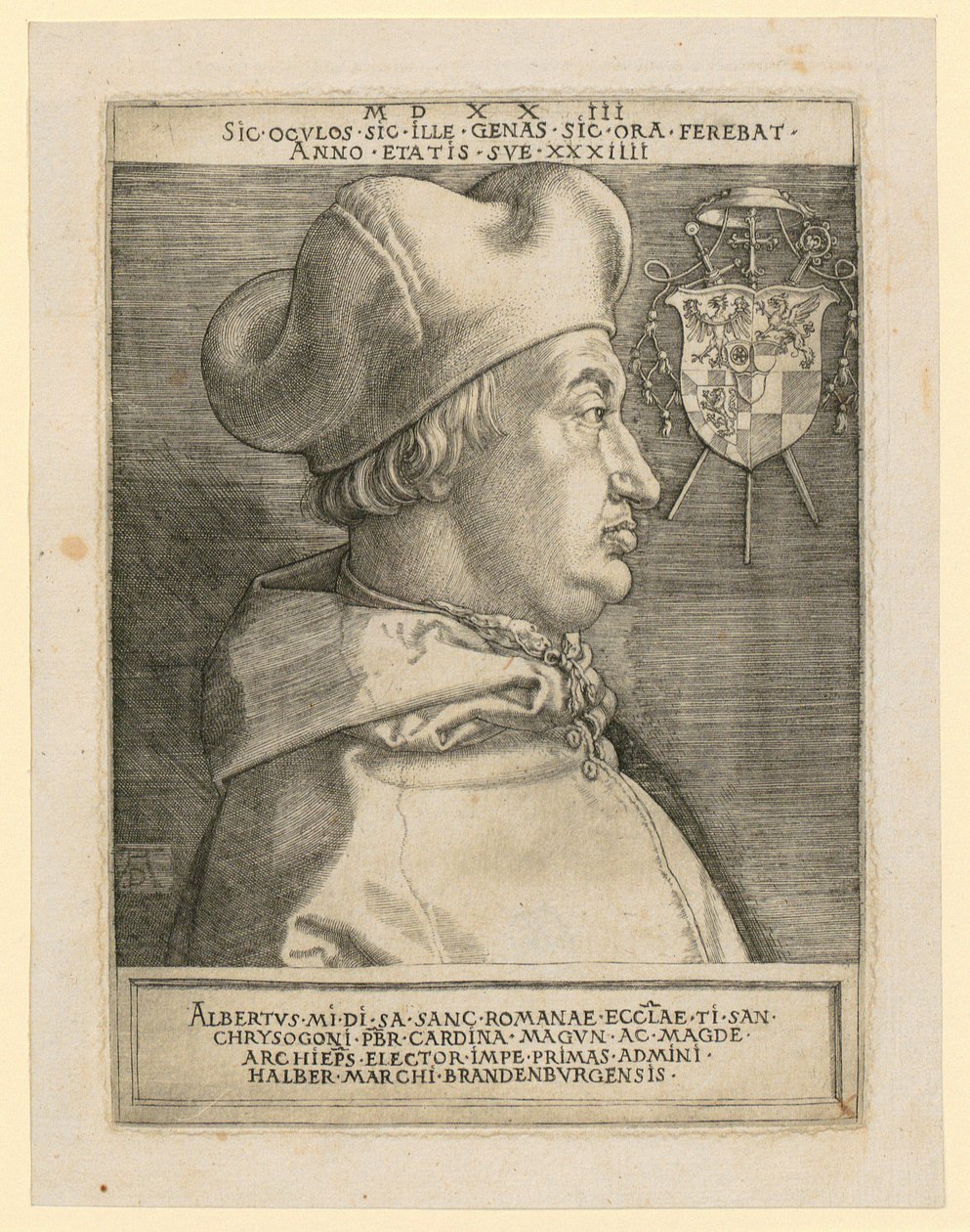 Stemma con leone e gallo da Albrecht Dürer