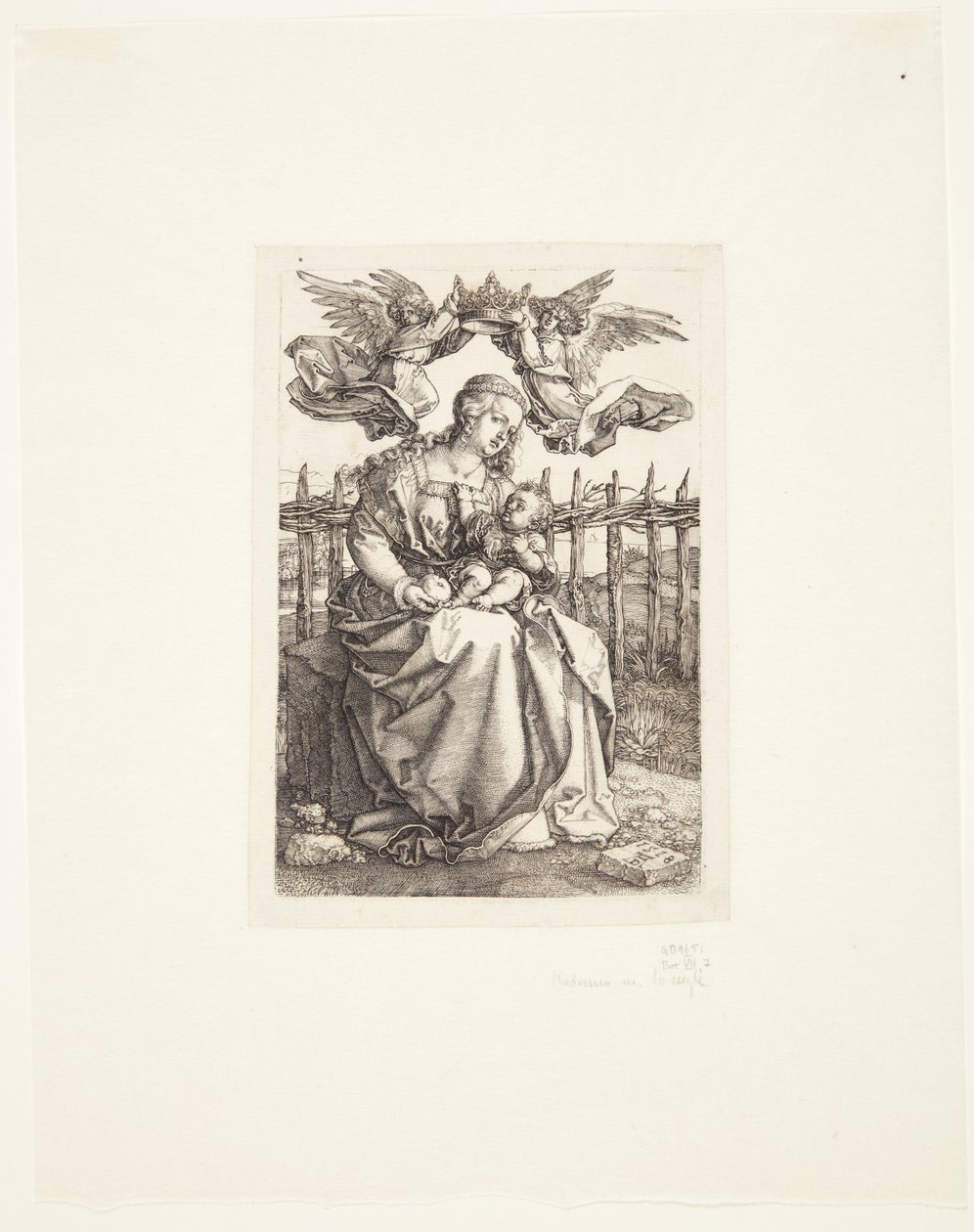 Madonna incoronata da due angeli da Albrecht Dürer