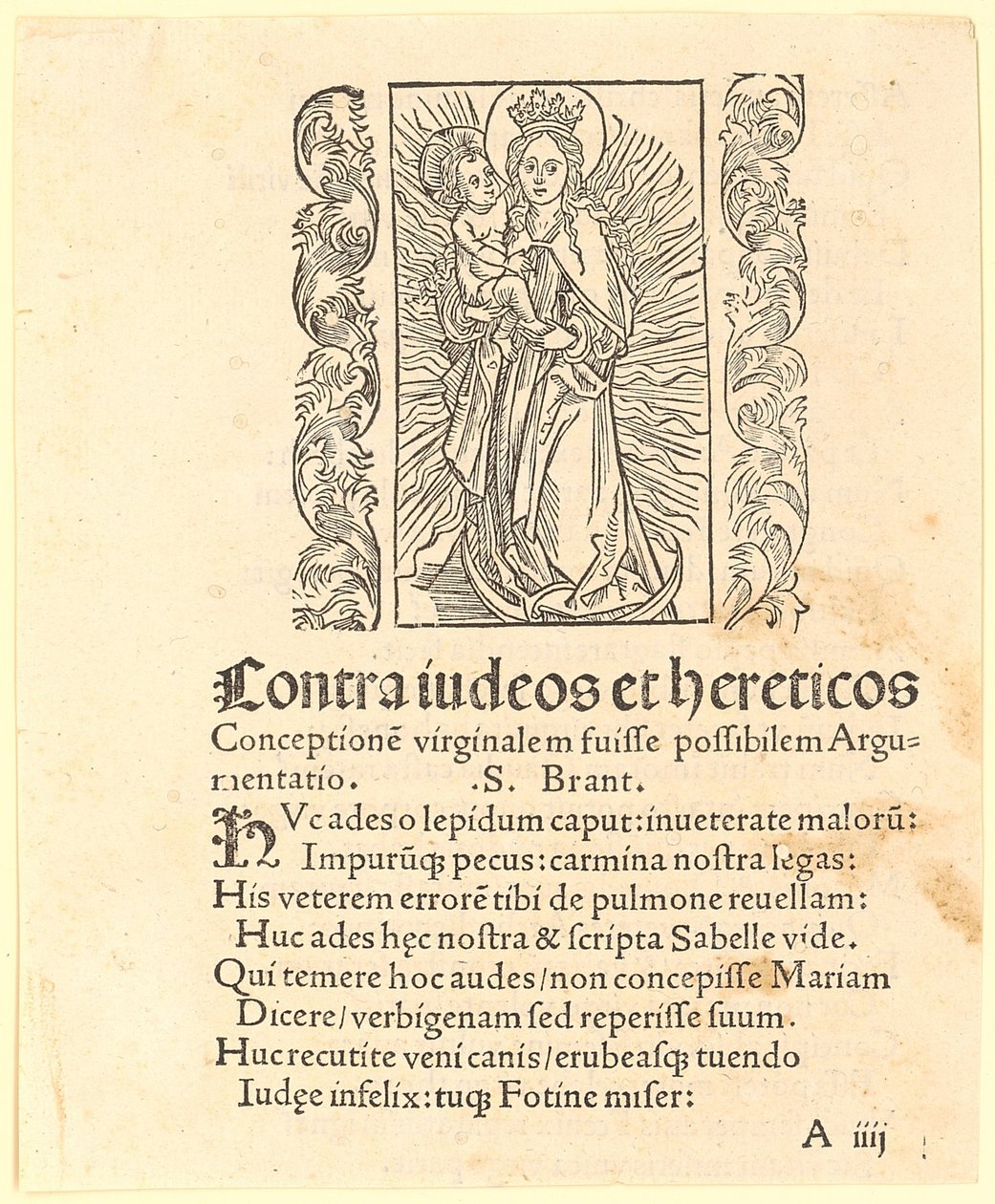 Madonna circondata da un alone di luce sulla falce di luna da Albrecht Dürer