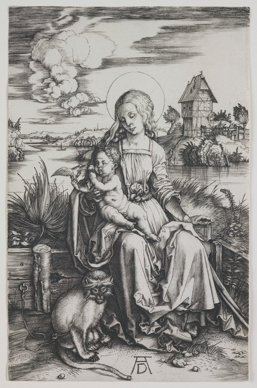 Madonna con la scimmia da Albrecht Dürer