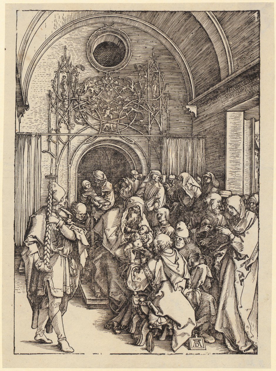 Maria sulla falce di luna, foglio 1 della serie "La vita di Maria" da Albrecht Dürer
