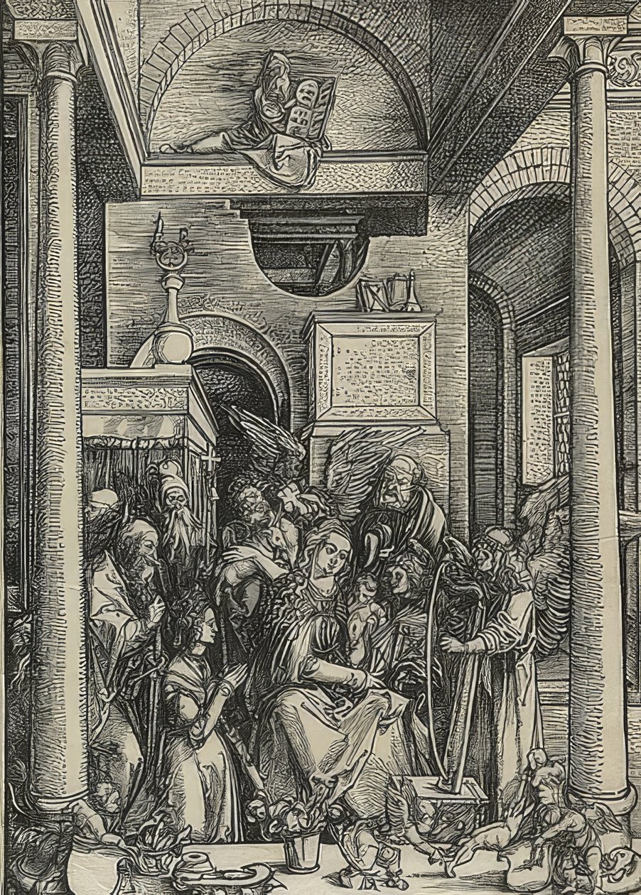 Vita di Maria: Adorazione di Maria da Albrecht Dürer