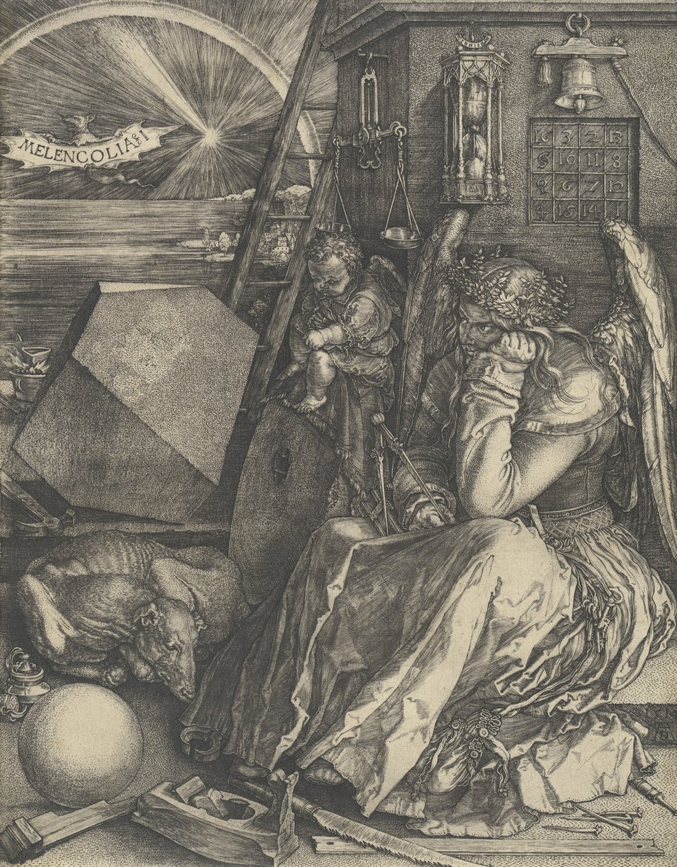 Melencolia I, 1514 da Albrecht Dürer