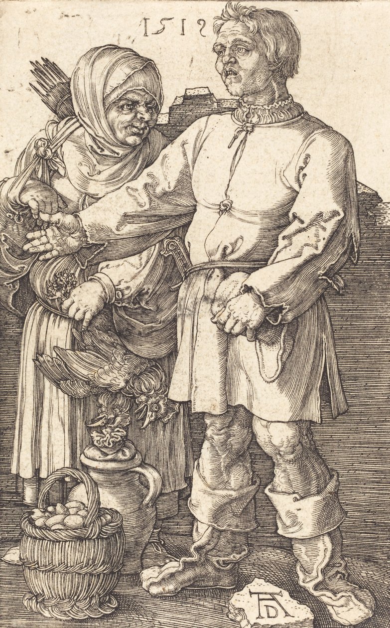 Coppia di contadini al mercato, 1519 da Albrecht Dürer
