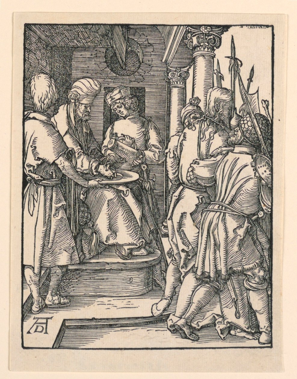 Pilato si lava le mani, dalla serie La Piccola Passione da Albrecht Dürer