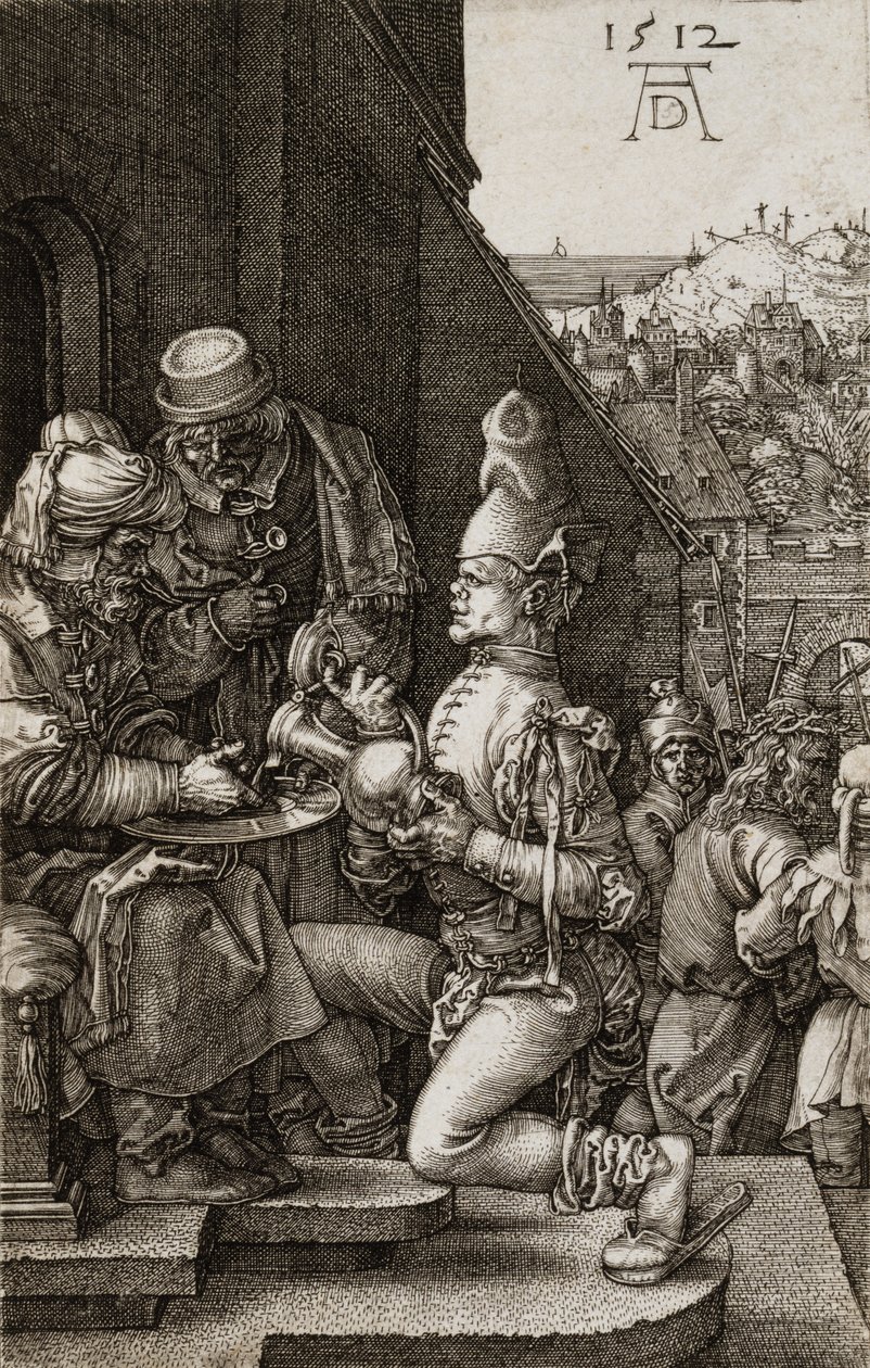 Pilato si lava le mani dalla Passione, 1512 da Albrecht Dürer