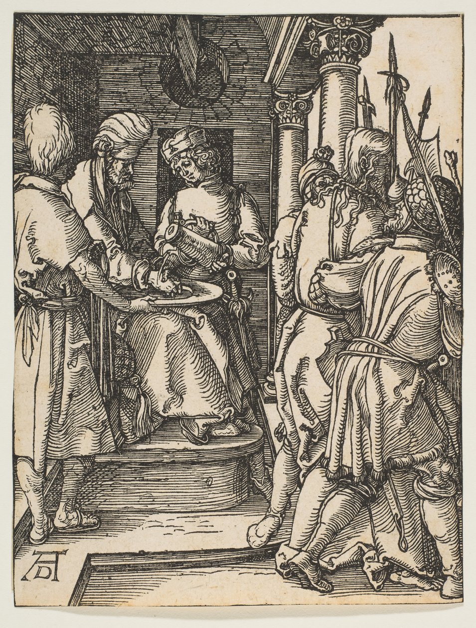 Pilato si lava le mani, da La Piccola Passione, ca. 1509 da Albrecht Dürer