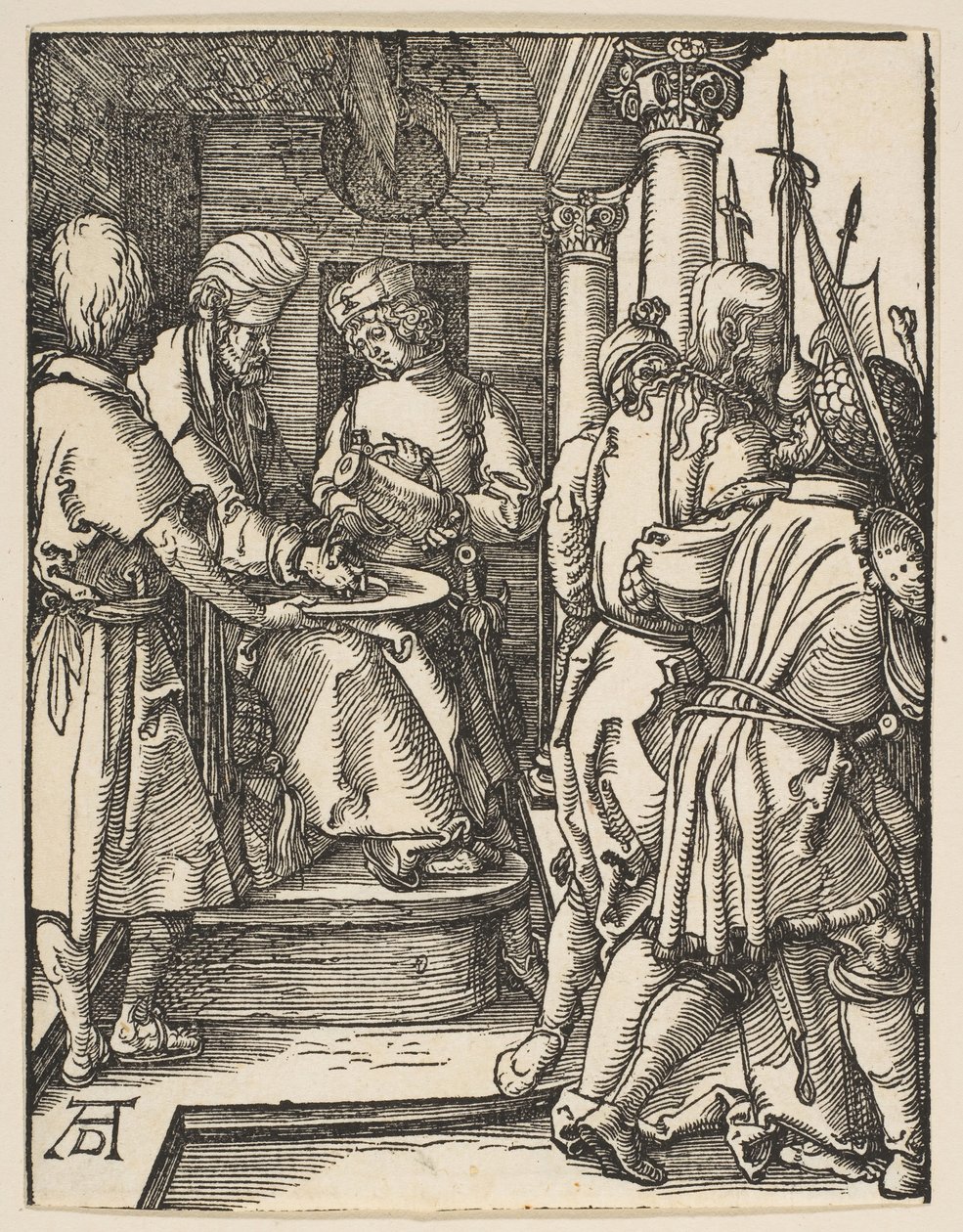 Pilato si lava le mani, dalla Piccola Passione, ca. 1509 da Albrecht Dürer